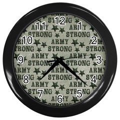 Army Stong Military Wall Clock (black)