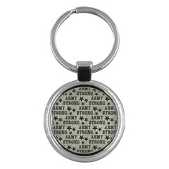 Army Stong Military Key Chain (round) by McCallaCoultureArmyShop