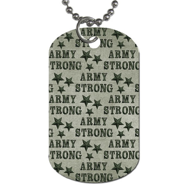 Army Stong Military Dog Tag (Two Sides)