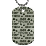 Army Stong Military Dog Tag (Two Sides) Back