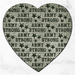 Army Stong Military Jigsaw Puzzle (heart) by McCallaCoultureArmyShop