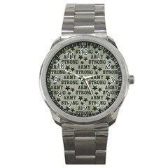 Army Stong Military Sport Metal Watch by McCallaCoultureArmyShop