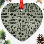 Army Stong Military Heart Ornament (Two Sides) Front