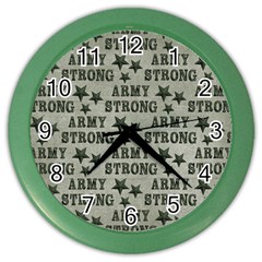 Army Stong Military Color Wall Clock