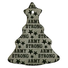 Army Stong Military Christmas Tree Ornament (two Sides) by McCallaCoultureArmyShop