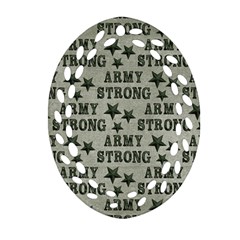 Army Stong Military Ornament (oval Filigree) by McCallaCoultureArmyShop