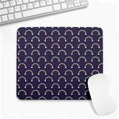 Pattern Arc En Ciel/nuages Large Mousepads by kcreatif