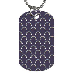 Pattern Arc En Ciel/nuages Dog Tag (one Side) by kcreatif