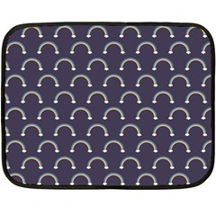 Pattern Arc En Ciel/nuages Double Sided Fleece Blanket (mini)  by kcreatif