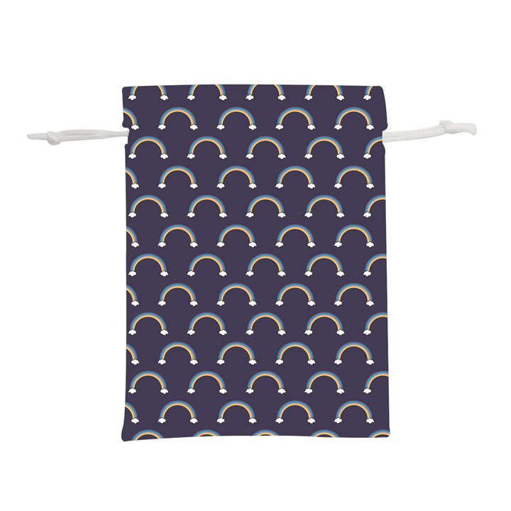 Pattern Arc en ciel/Nuages Lightweight Drawstring Pouch (L)