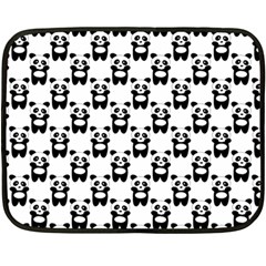 Pattern Bébé Panda Double Sided Fleece Blanket (mini)  by kcreatif