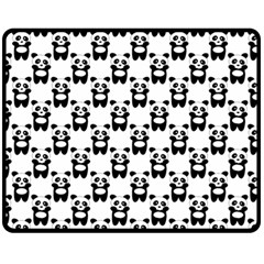 Pattern Bébé Panda Double Sided Fleece Blanket (medium)  by kcreatif