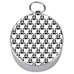 Pattern Bébé Panda Silver Compasses Front