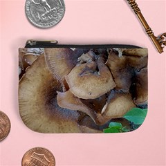 Close Up Mushroom Abstract Mini Coin Purse by Fractalsandkaleidoscopes