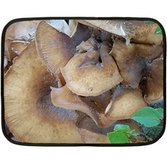 Close Up Mushroom Abstract Fleece Blanket (mini) by Fractalsandkaleidoscopes