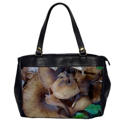 Close Up Mushroom Abstract Oversize Office Handbag by Fractalsandkaleidoscopes