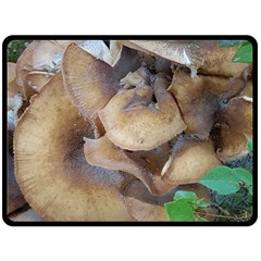 Close Up Mushroom Abstract Fleece Blanket (large)  by Fractalsandkaleidoscopes