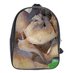 Close Up Mushroom Abstract School Bag (XL) Front