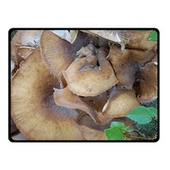 Close Up Mushroom Abstract Double Sided Fleece Blanket (small)  by Fractalsandkaleidoscopes