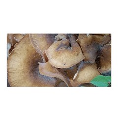 Close Up Mushroom Abstract Satin Wrap by Fractalsandkaleidoscopes