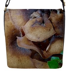 Close Up Mushroom Abstract Flap Closure Messenger Bag (s) by Fractalsandkaleidoscopes