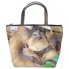 Close Up Mushroom Abstract Bucket Bag by Fractalsandkaleidoscopes