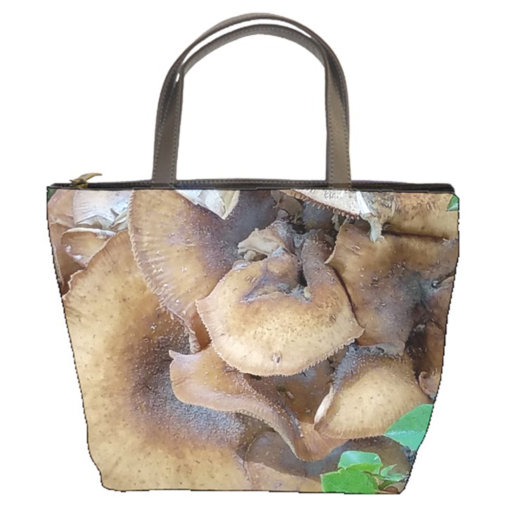 Close Up Mushroom Abstract Bucket Bag