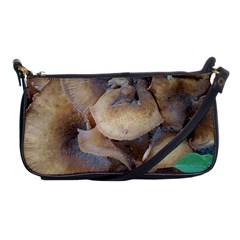 Close Up Mushroom Abstract Shoulder Clutch Bag by Fractalsandkaleidoscopes