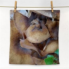 Close Up Mushroom Abstract Face Towel by Fractalsandkaleidoscopes