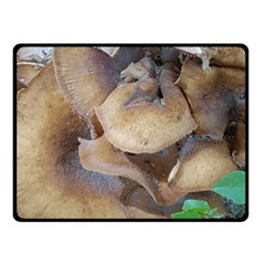 Close Up Mushroom Abstract Fleece Blanket (small) by Fractalsandkaleidoscopes