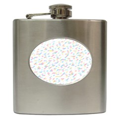 Texture Background Pastel Box Hip Flask (6 Oz)