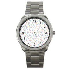 Texture Background Pastel Box Sport Metal Watch