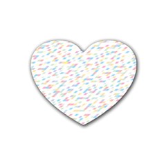 Texture Background Pastel Box Rubber Coaster (heart) 