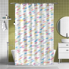 Texture Background Pastel Box Shower Curtain 48  X 72  (small) 