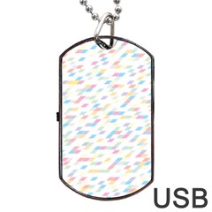 Texture Background Pastel Box Dog Tag Usb Flash (two Sides)