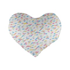 Texture Background Pastel Box Standard 16  Premium Flano Heart Shape Cushions by HermanTelo