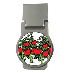 Tomato Garden Vine Plants Red Money Clips (round)  by HermanTelo