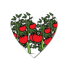 Tomato Garden Vine Plants Red Heart Magnet by HermanTelo