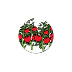 Tomato Garden Vine Plants Red Golf Ball Marker by HermanTelo