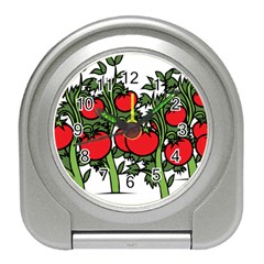 Tomato Garden Vine Plants Red Travel Alarm Clock