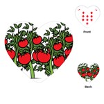 Tomato Garden Vine Plants Red Playing Cards Single Design (Heart) Front