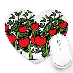 Tomato Garden Vine Plants Red Heart Mousepads by HermanTelo