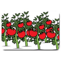 Tomato Garden Vine Plants Red Large Doormat  by HermanTelo