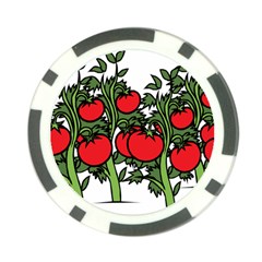 Tomato Garden Vine Plants Red Poker Chip Card Guard