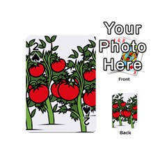 Tomato Garden Vine Plants Red Playing Cards 54 Designs (mini) by HermanTelo