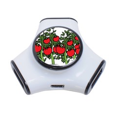 Tomato Garden Vine Plants Red 3-port Usb Hub by HermanTelo