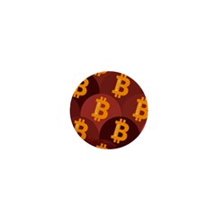 Cryptocurrency Bitcoin Digital 1  Mini Buttons by HermanTelo