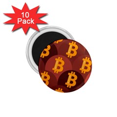 Cryptocurrency Bitcoin Digital 1 75  Magnets (10 Pack)  by HermanTelo