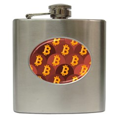 Cryptocurrency Bitcoin Digital Hip Flask (6 Oz)