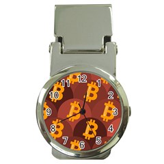 Cryptocurrency Bitcoin Digital Money Clip Watches by HermanTelo